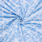 Blue Leaf Handmade Running Fabric Online