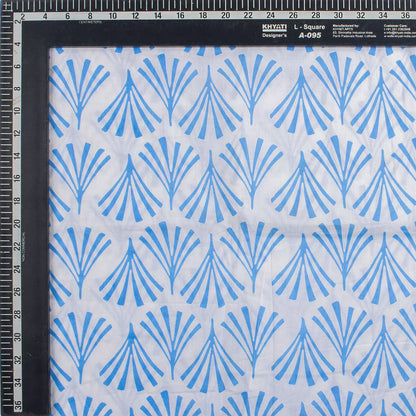 Blue Leaf Handmade Running Fabric Online