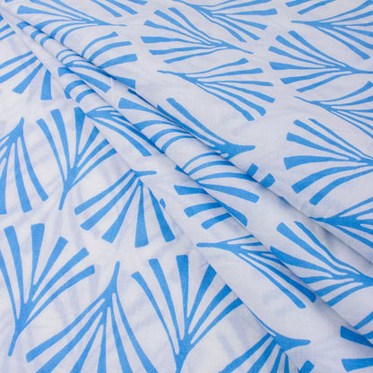 Blue Leaf Handmade Running Fabric Online