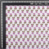 Pink Lotus Hand Block Printed Fabric India Online