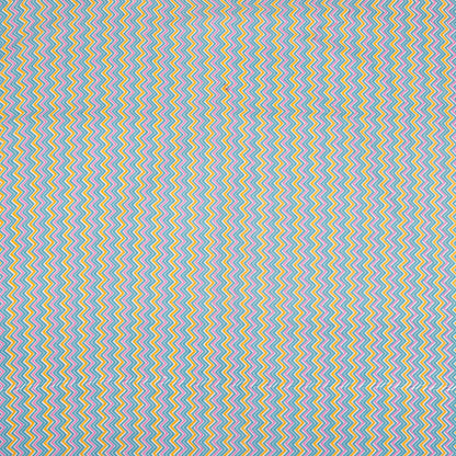 Zig Zag Cotton Block Print Fabric Online