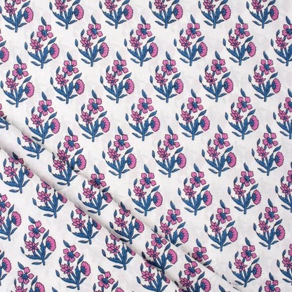 Hand Block Printed Mud Resist Cotton Fabric Online