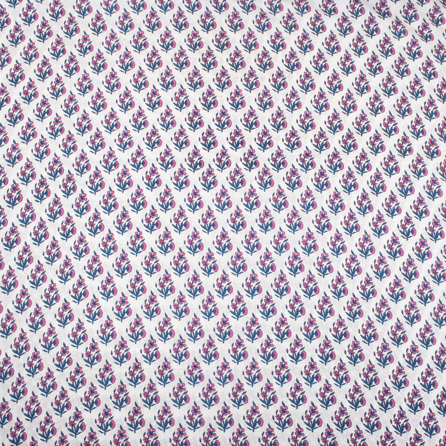 Hand Block Printed Mud Resist Cotton Fabric Online
