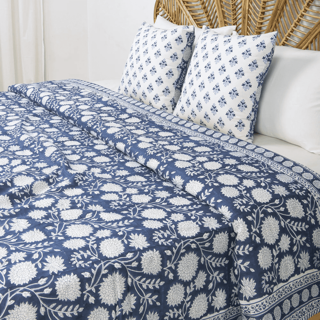 Hand Block Print Pure Cotton Dohar & Reversible