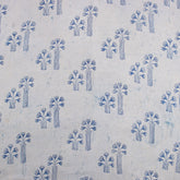 Tree Hand Block Print Indigo Fabric