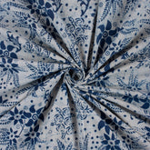 Premium Quality Indigo Blue Hand Block Printed Fabric