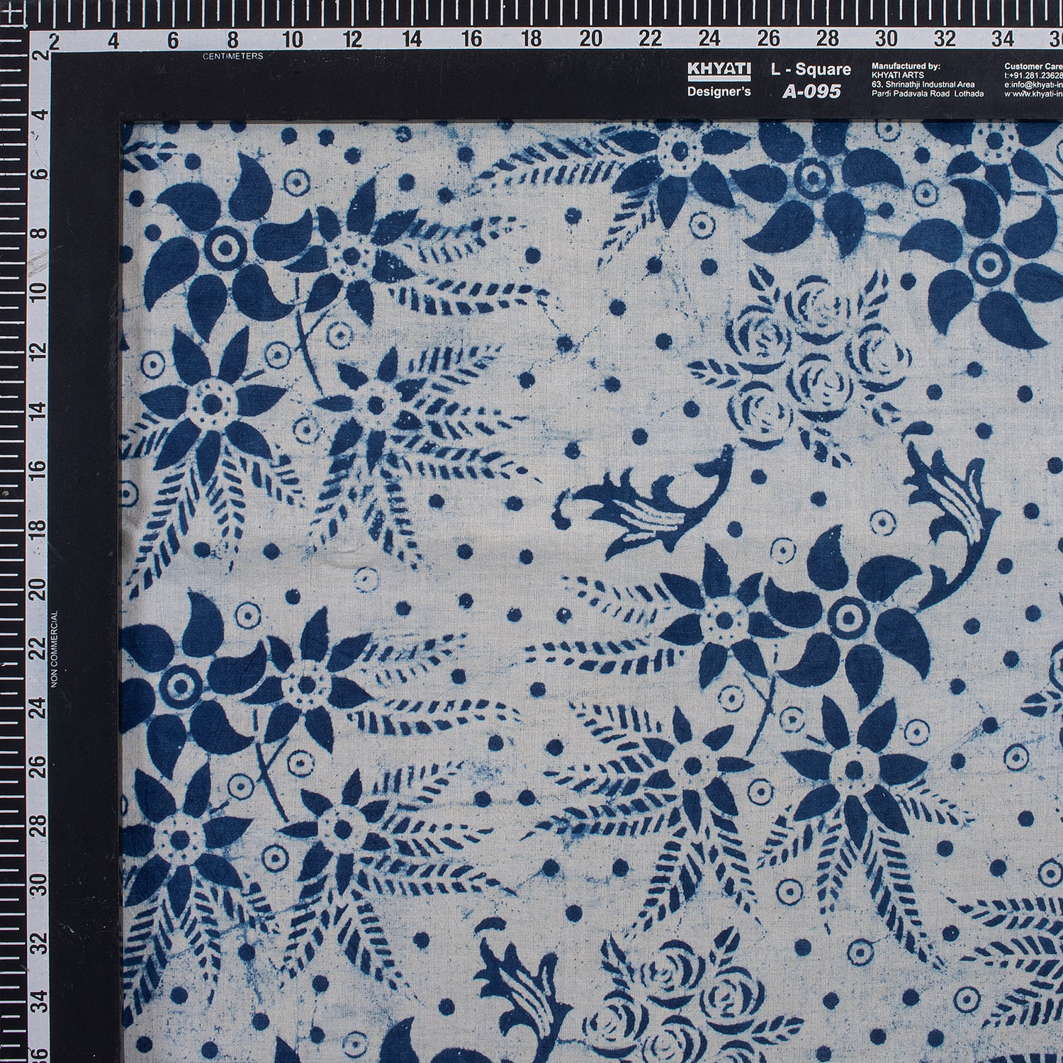 Premium Quality Indigo Blue Hand Block Printed Fabric