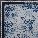 Premium Quality Indigo Blue Hand Block Printed Fabric