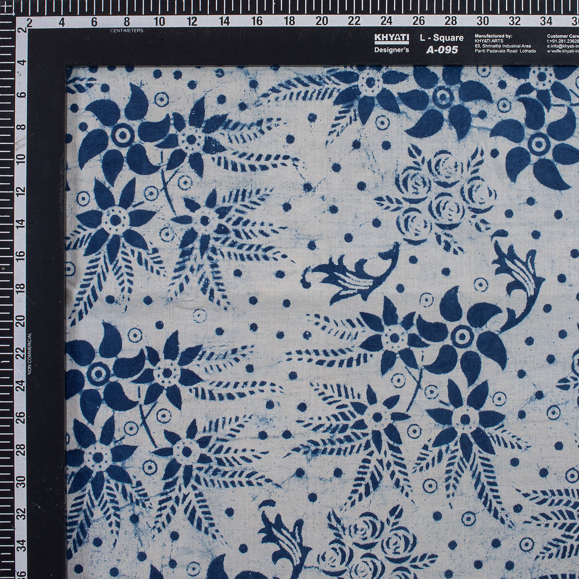 Premium Quality Indigo Blue Hand Block Printed Fabric