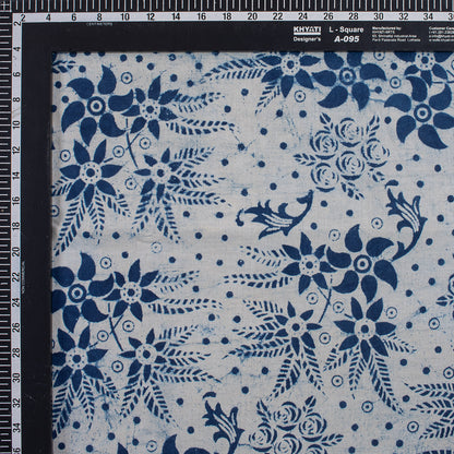 Premium Quality Indigo Blue Hand Block Printed Fabric