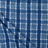 Handmade Indigo Blue Check Printed Cotton Fabric