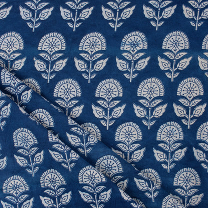 Handmade Indigo Blue Pure Cotton Fabric