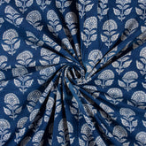 Handmade Indigo Blue Pure Cotton Fabric