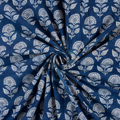 Handmade Indigo Blue Pure Cotton Fabric