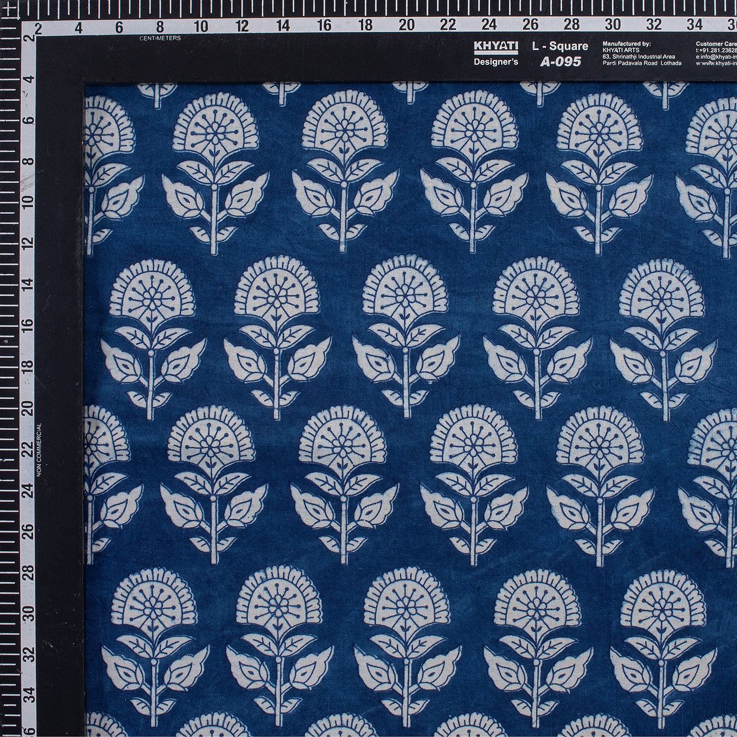 Handmade Indigo Blue Pure Cotton Fabric