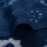 Floral Indigo Blue Hand Block Print Fabric