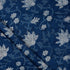 Blue Indigo Dyed Soft Floral Block Printed Fabric