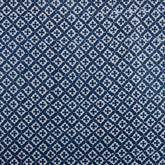 Handmade Blue Floral Printed Indigo Fabric Online in India