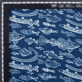 Unique Indigo Blue Block Print Fabric