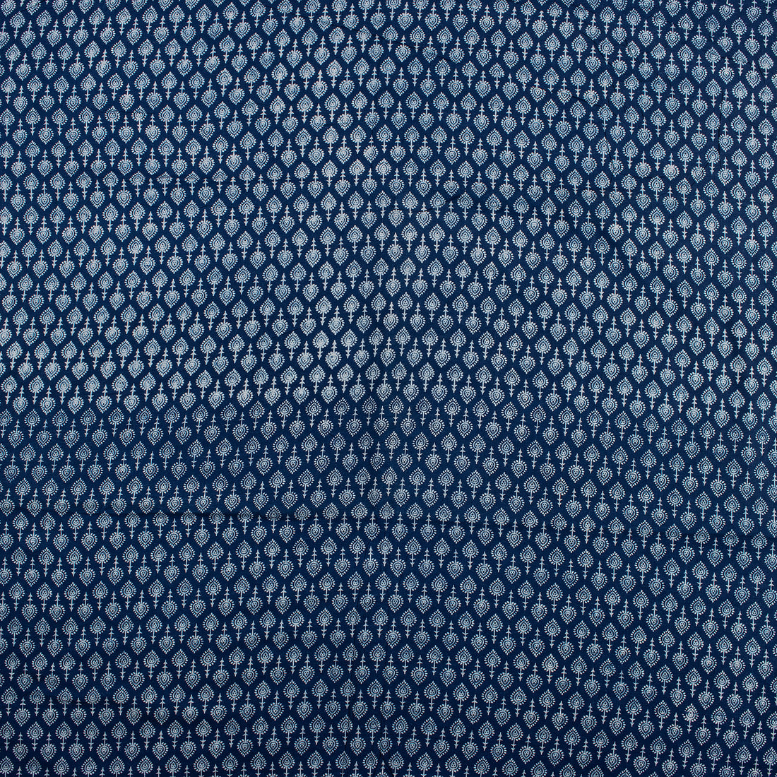 Decorative Indigo Blue Hand Block Print Fabric