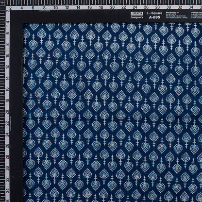 Decorative Indigo Blue Hand Block Print Fabric