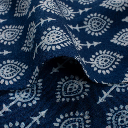 Decorative Indigo Blue Hand Block Print Fabric