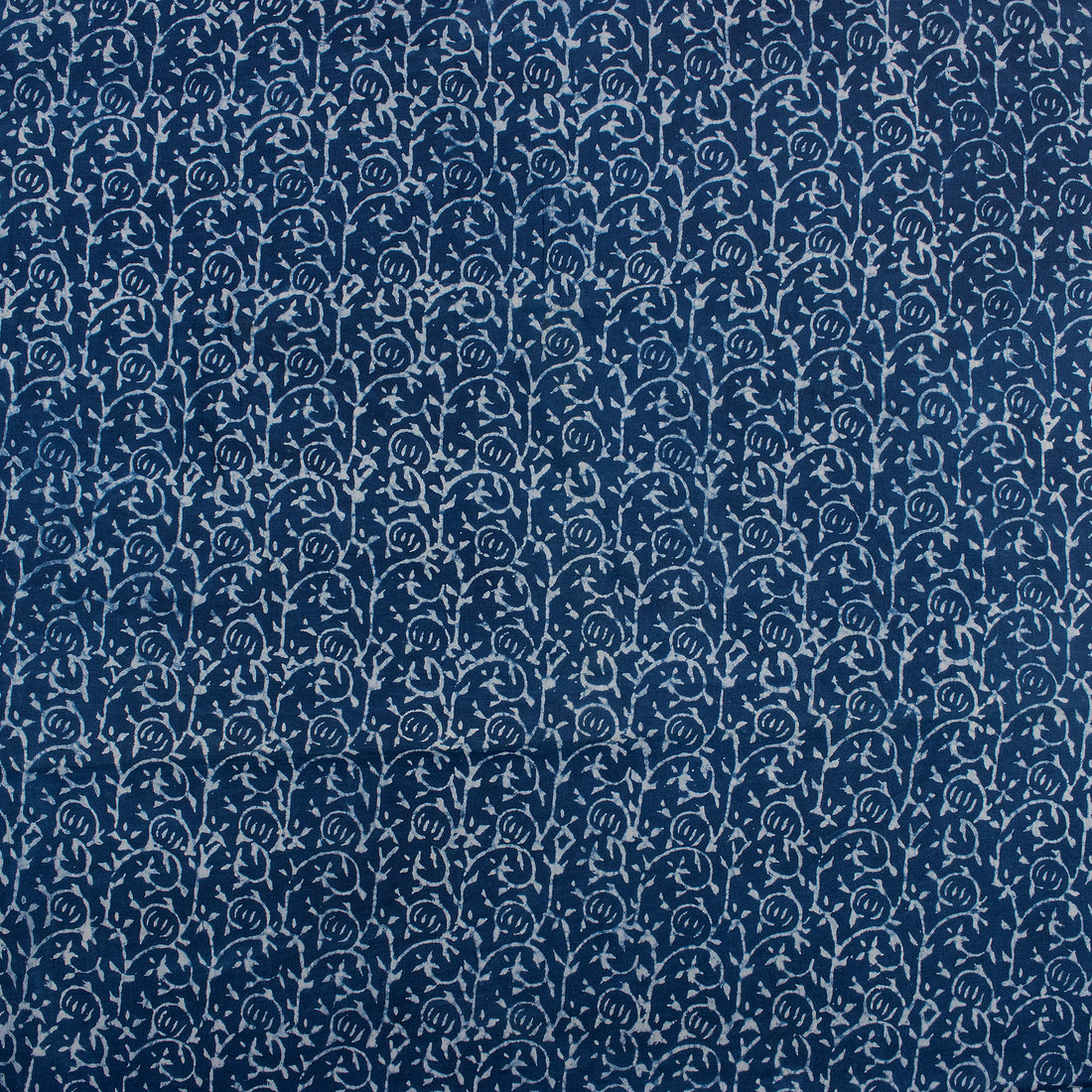 Indigo Blue Hand Block Printed Indian Cotton Fabric