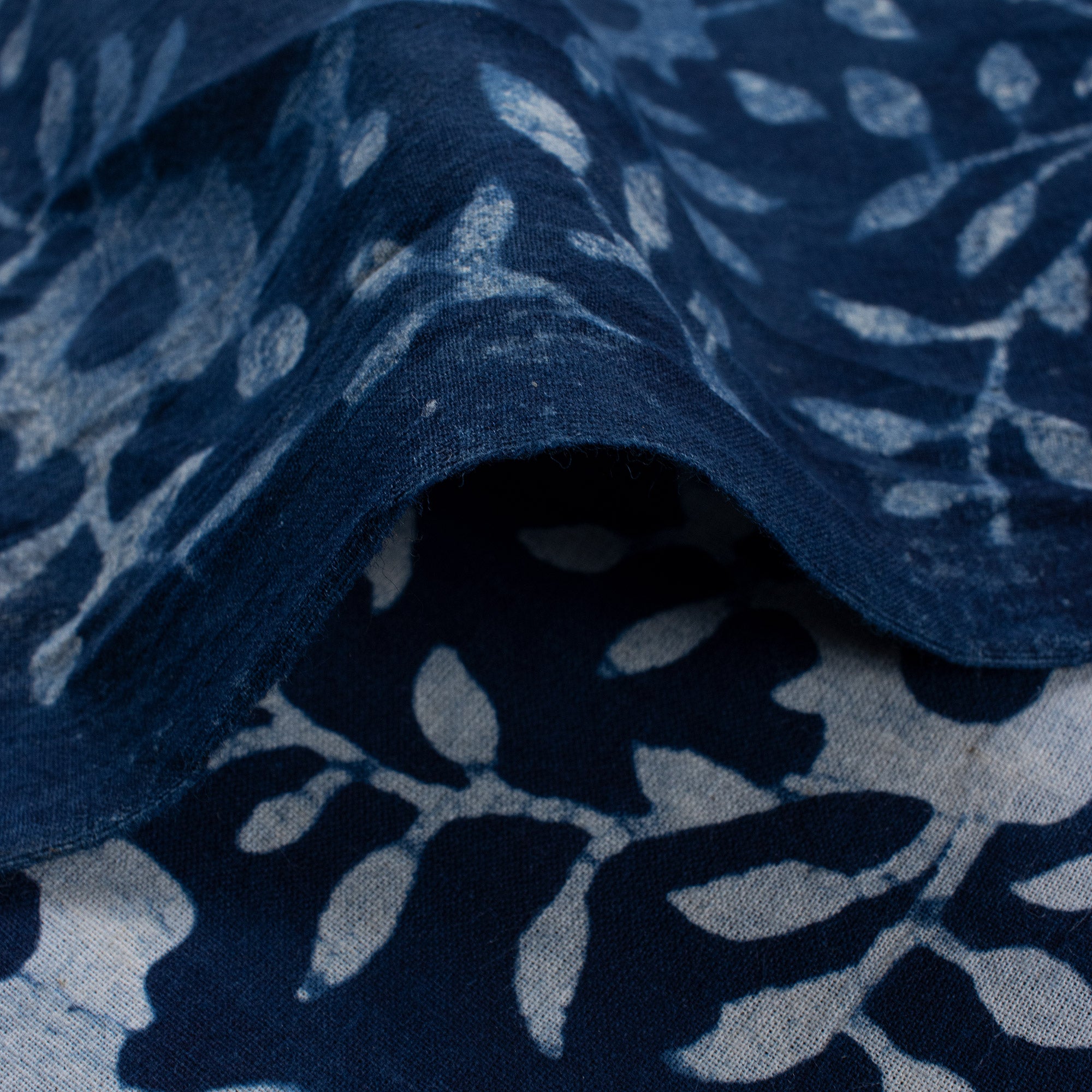 Patchwork Soft Cotton Indigo Blue Hand Block Printed Fabric