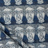 Human Hand Block Print Indigo Fabric 