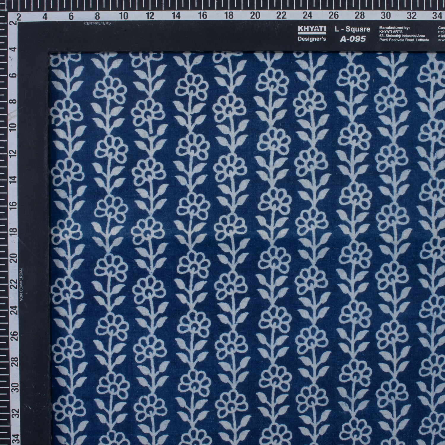 Indigo Blue Floral Printed Women&