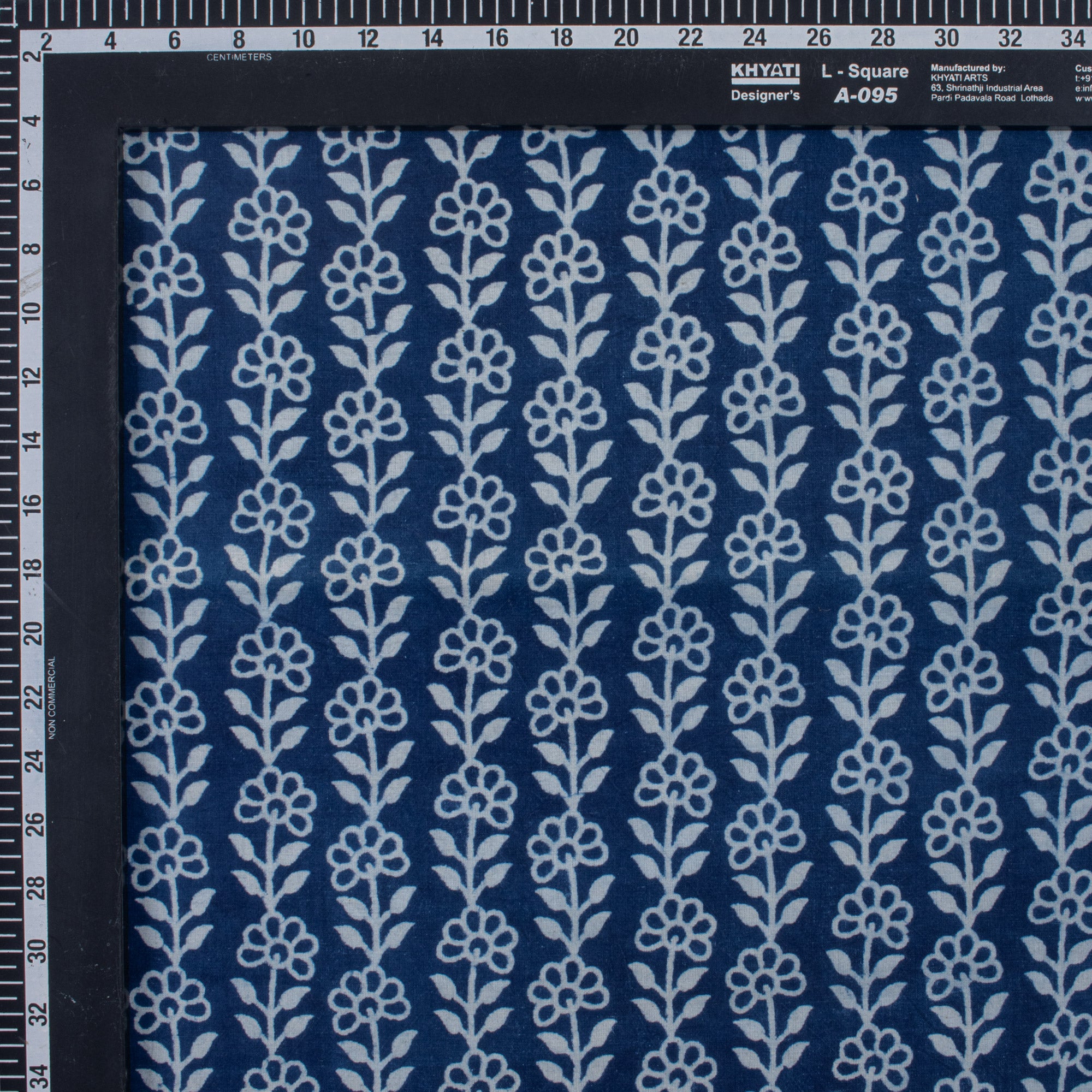 Indigo Blue Floral Printed Women&