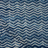 Zig Zag Indigo Blue Hand Block Printed Textile Fabric