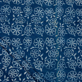 Hand Block Printed Indigo Blue Fabric for Kurti