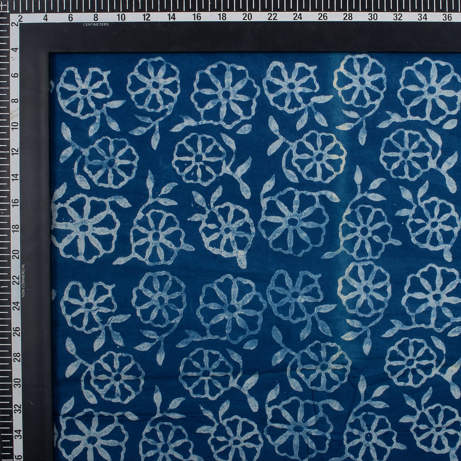 Hand Block Printed Indigo Blue Fabric for Kurti