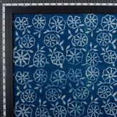 Hand Block Printed Indigo Blue Fabric for Kurti