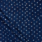 Traditional Indigo Blue Cotton Fabric