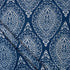 Leaf Hand Block Printed Indigo Cotton Fabric