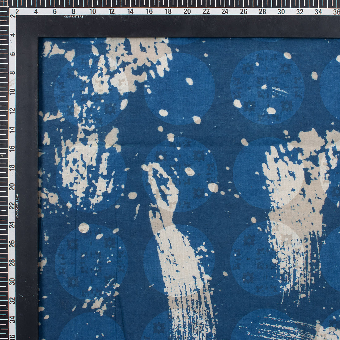 New Indigo Blue Hand Block Printed Pure Cotton Fabric