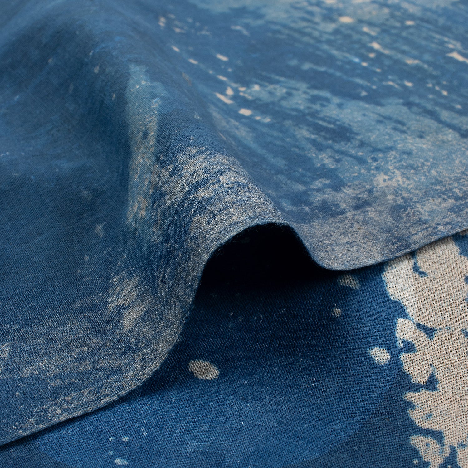 New Indigo Blue Hand Block Printed Pure Cotton Fabric