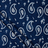 Hand Block Printed Paisley Cotton Fabric