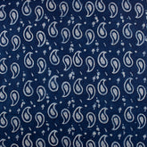 Hand Block Printed Paisley Cotton Fabric