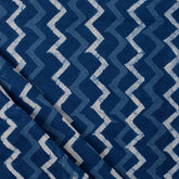 Handmade Zig Zag Indigo Fabric Online