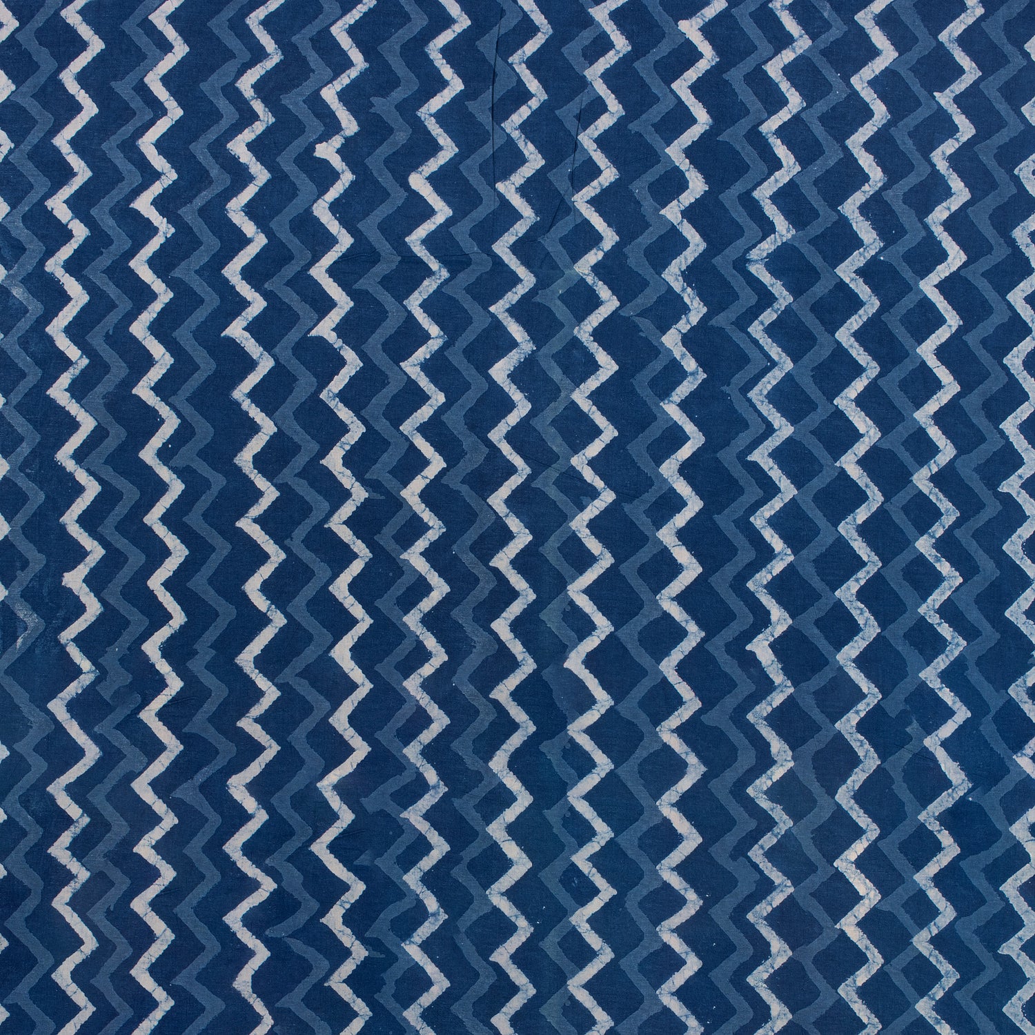 Handmade Zig Zag Indigo Fabric Online