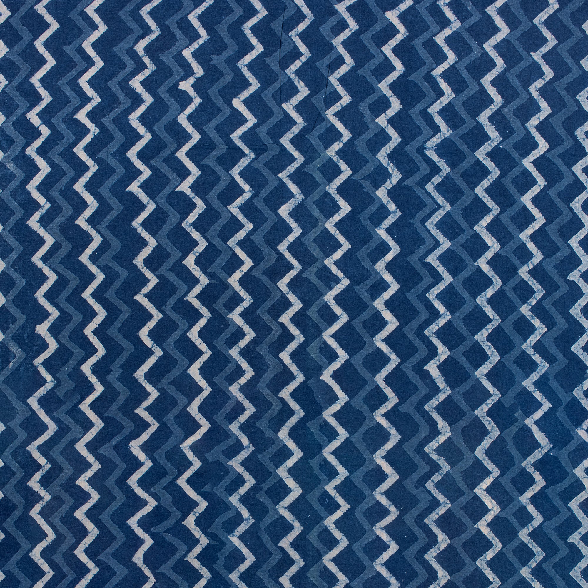 Handmade Zig Zag Indigo Fabric Online