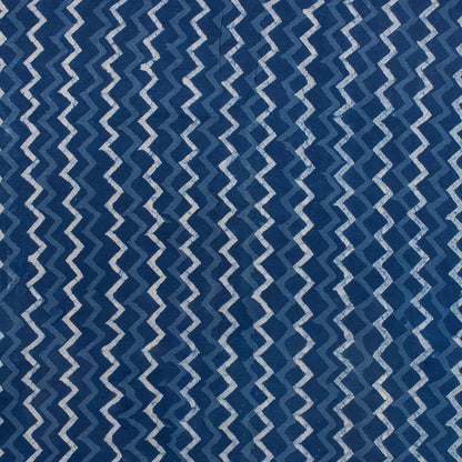 Handmade Zig Zag Indigo Fabric Online