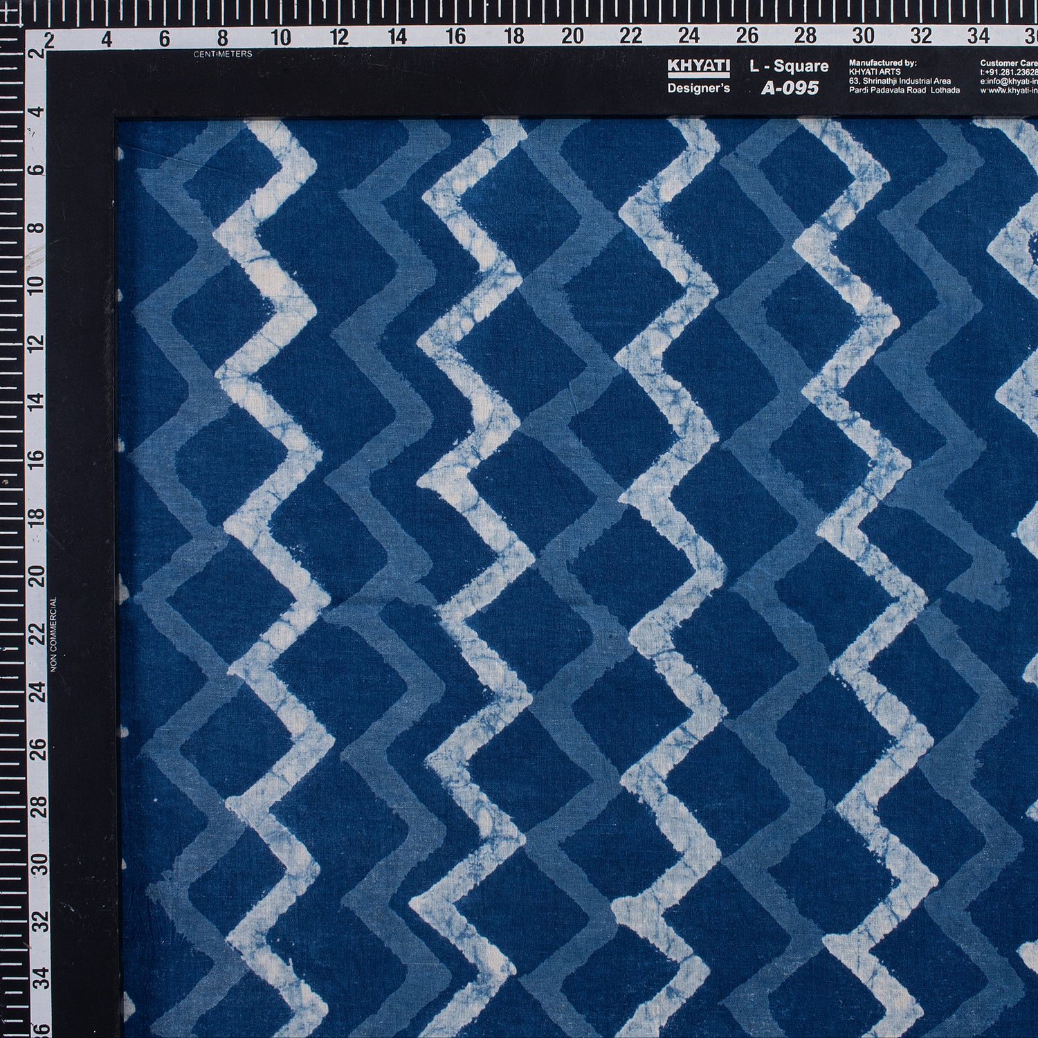 Handmade Zig Zag Indigo Fabric Online