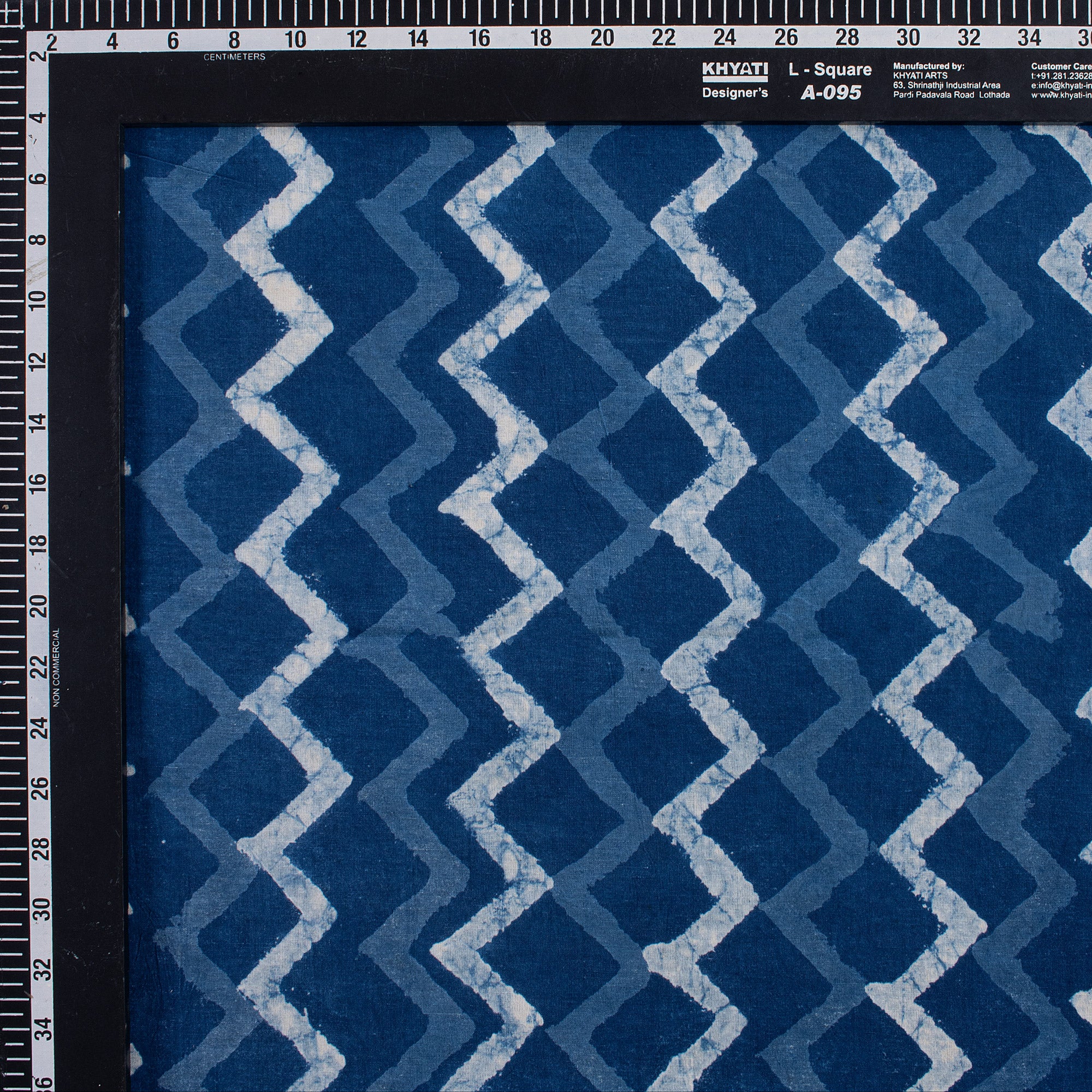 Handmade Zig Zag Indigo Fabric Online