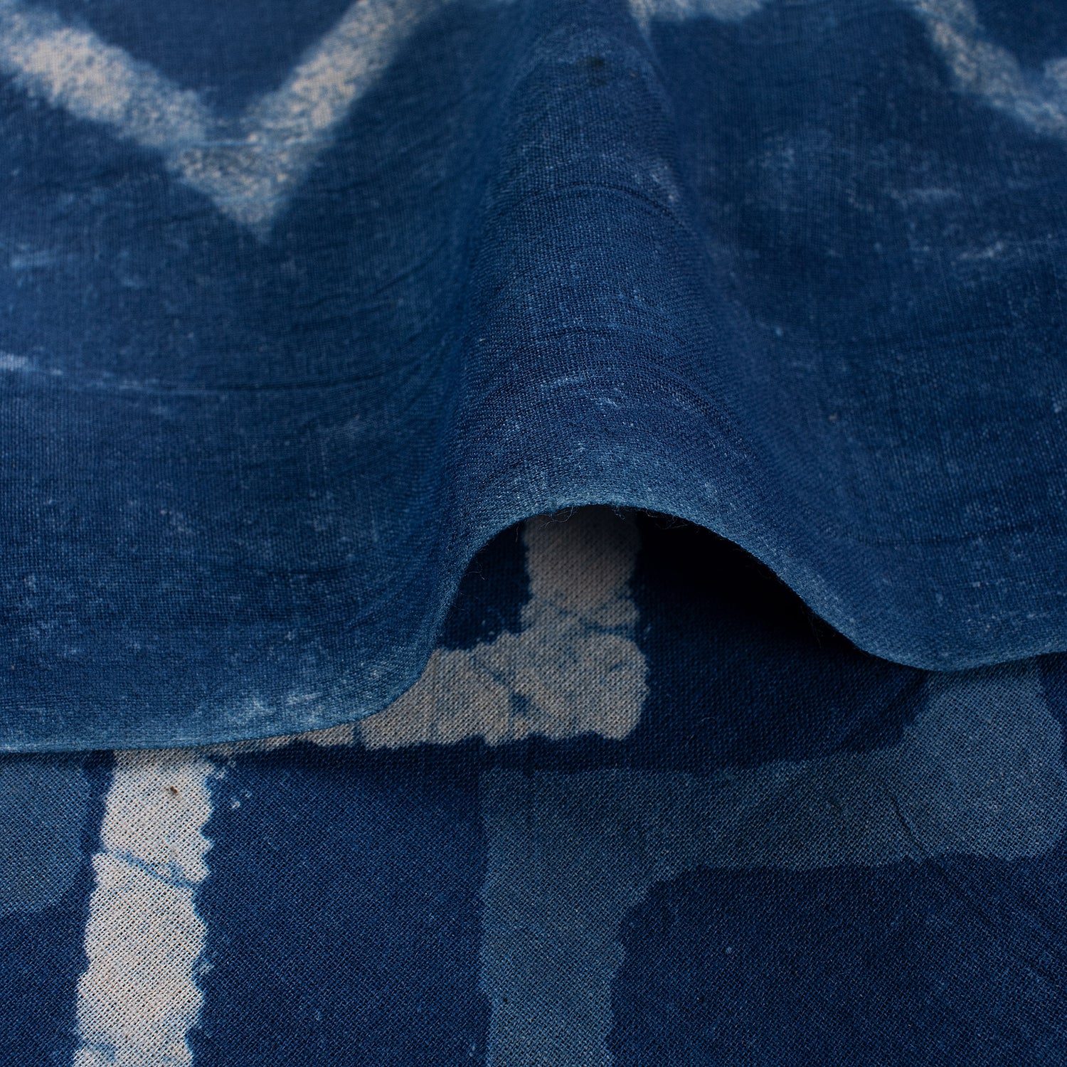 Handmade Zig Zag Indigo Fabric Online
