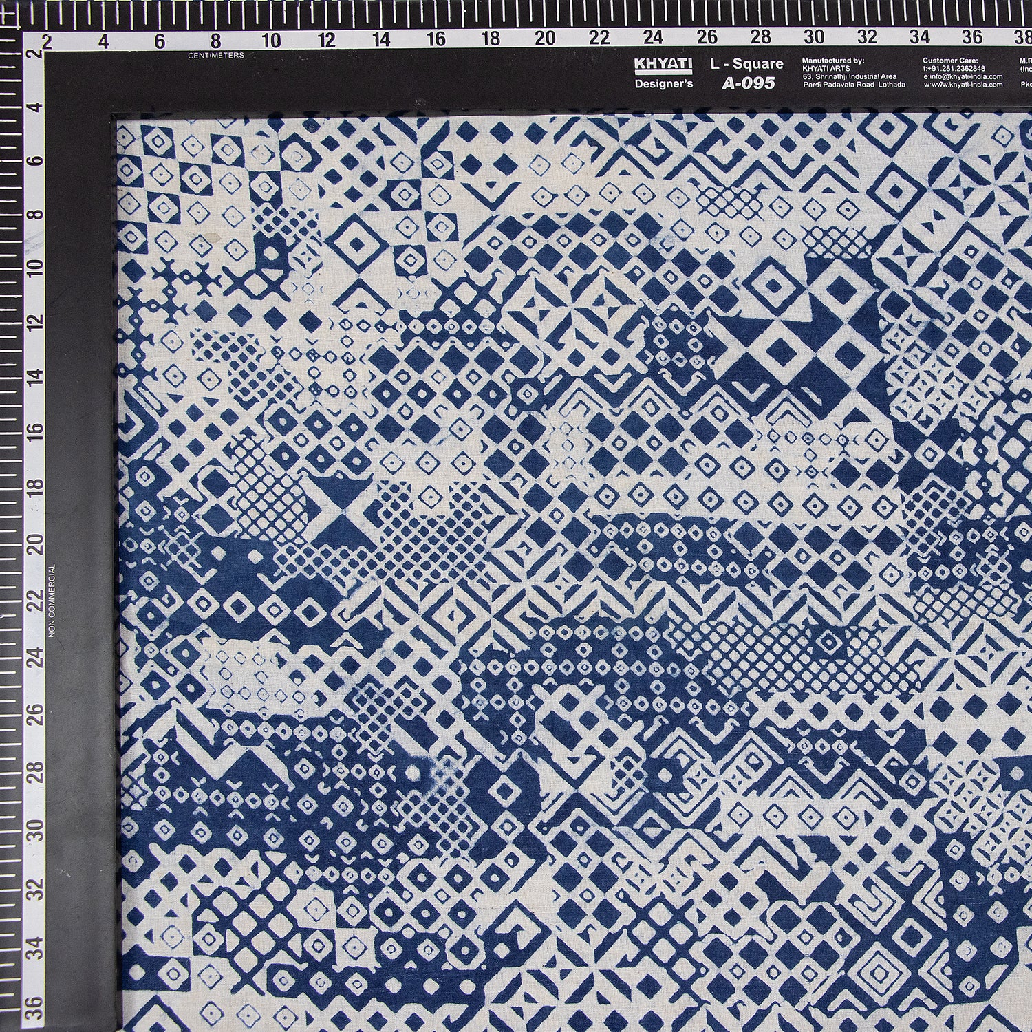 Patchwork Hand Block Floral Print Soft Cotton Indigo Fabric