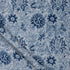 Floral Hand Block Print Indigo Fabric for Dress